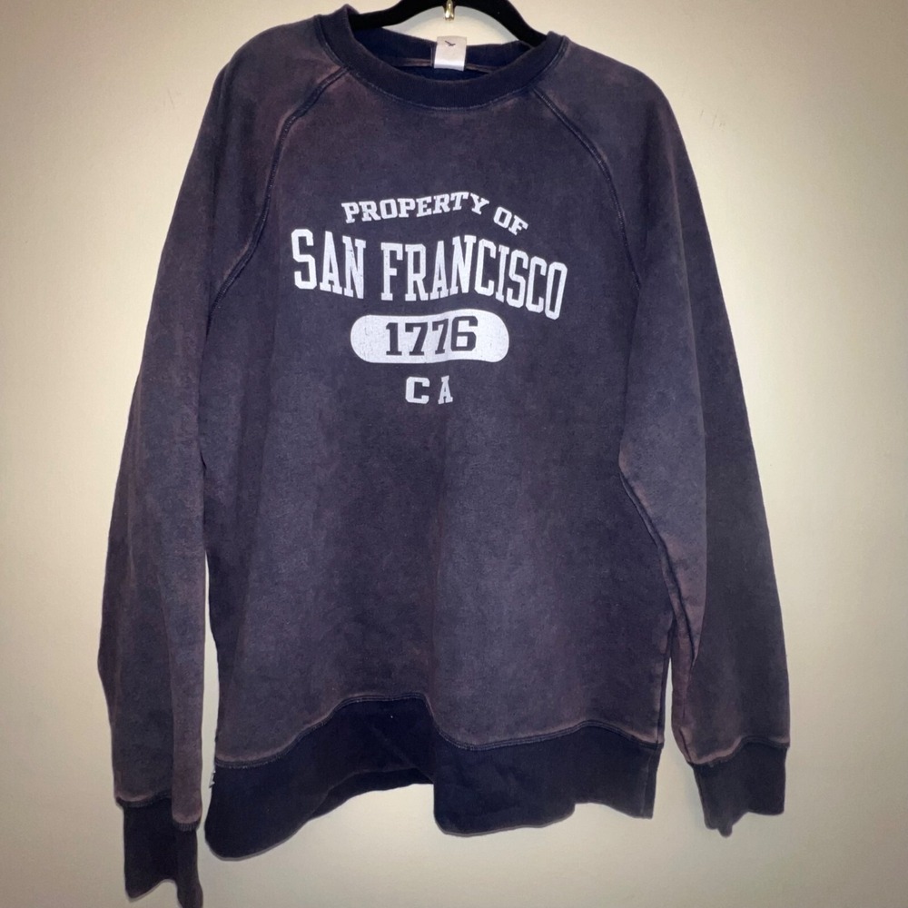 "Property Of San Francisco‎ 1776 CA" Gear For Sports Sweatshirt, Large Blue NWT